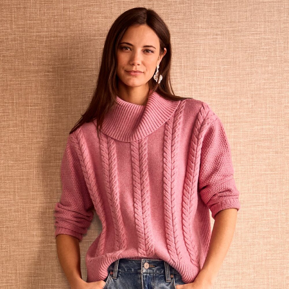 Cabi Blush Turtleneck -(M) - Sample Sale $149 Retail